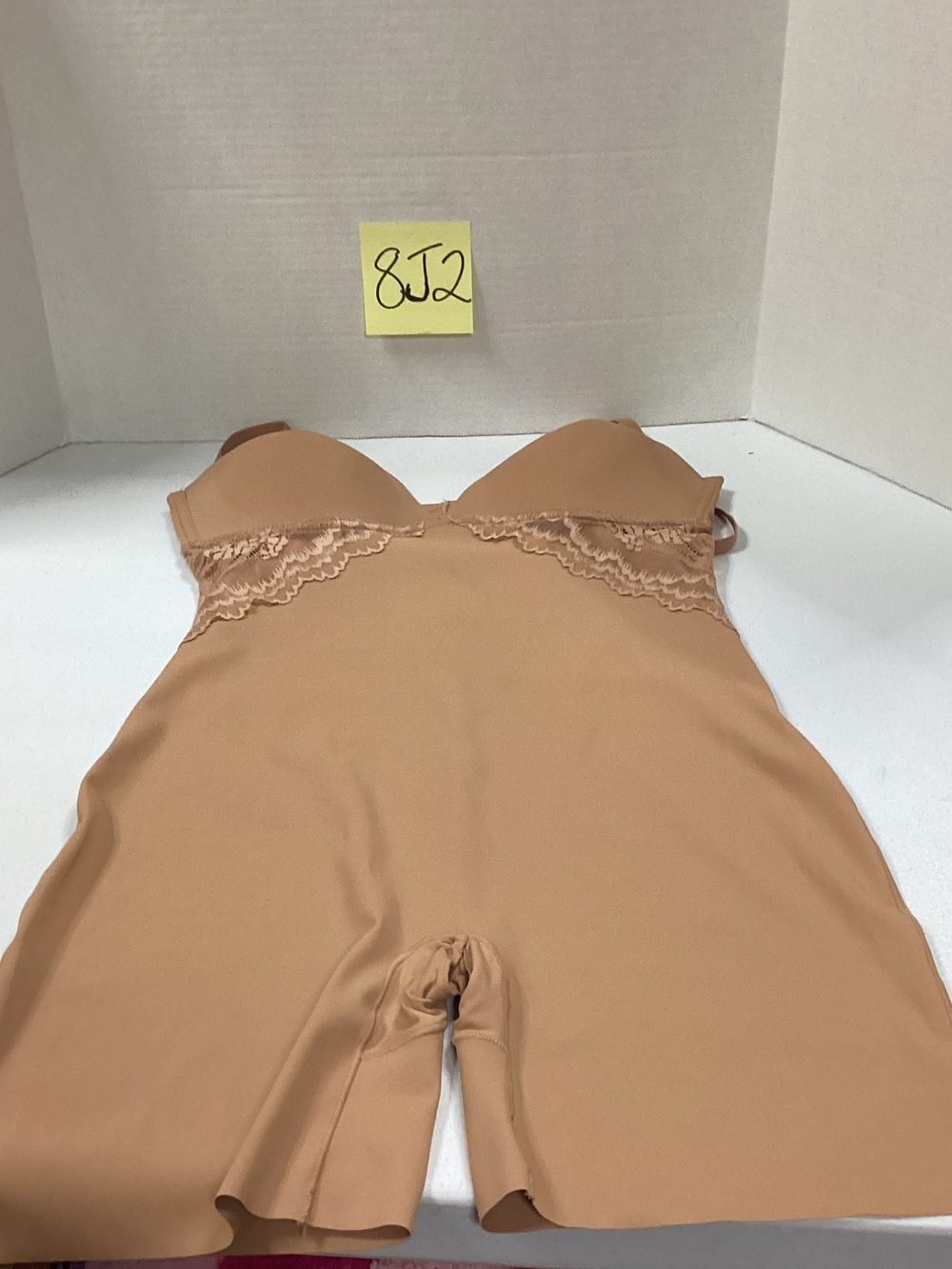 Real Smooth Sculpting Slip with Lace Accents in Nude